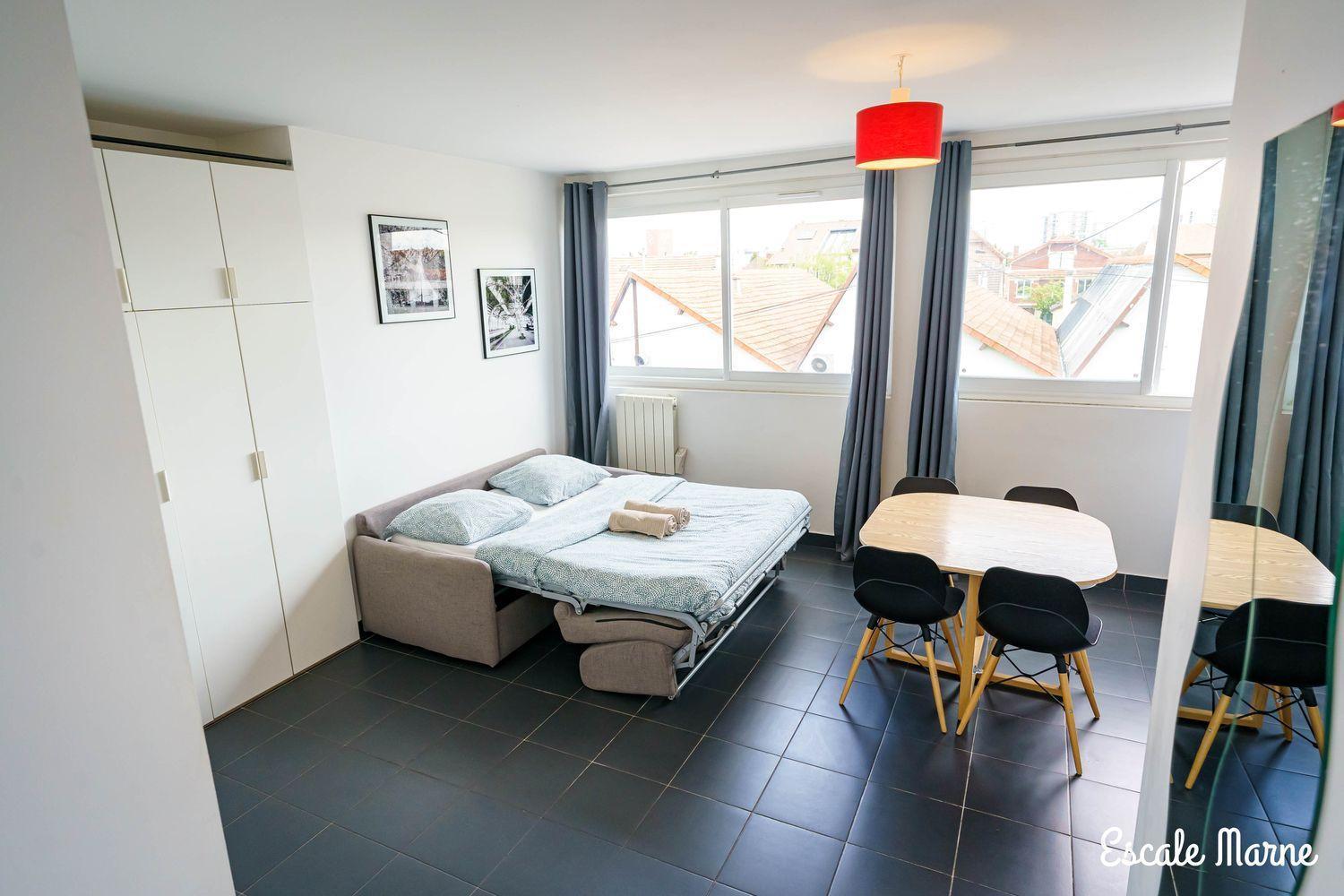 Escale-Marne Fr - 102 - Free Parking - Free Luggage Storage - All Equipped - Linen Included - Washing Machine - 10Mn Walk Metro 8 - Rer A - Panoramic View - From 1 To 4 Guests Maisons-Alfort Extérieur photo